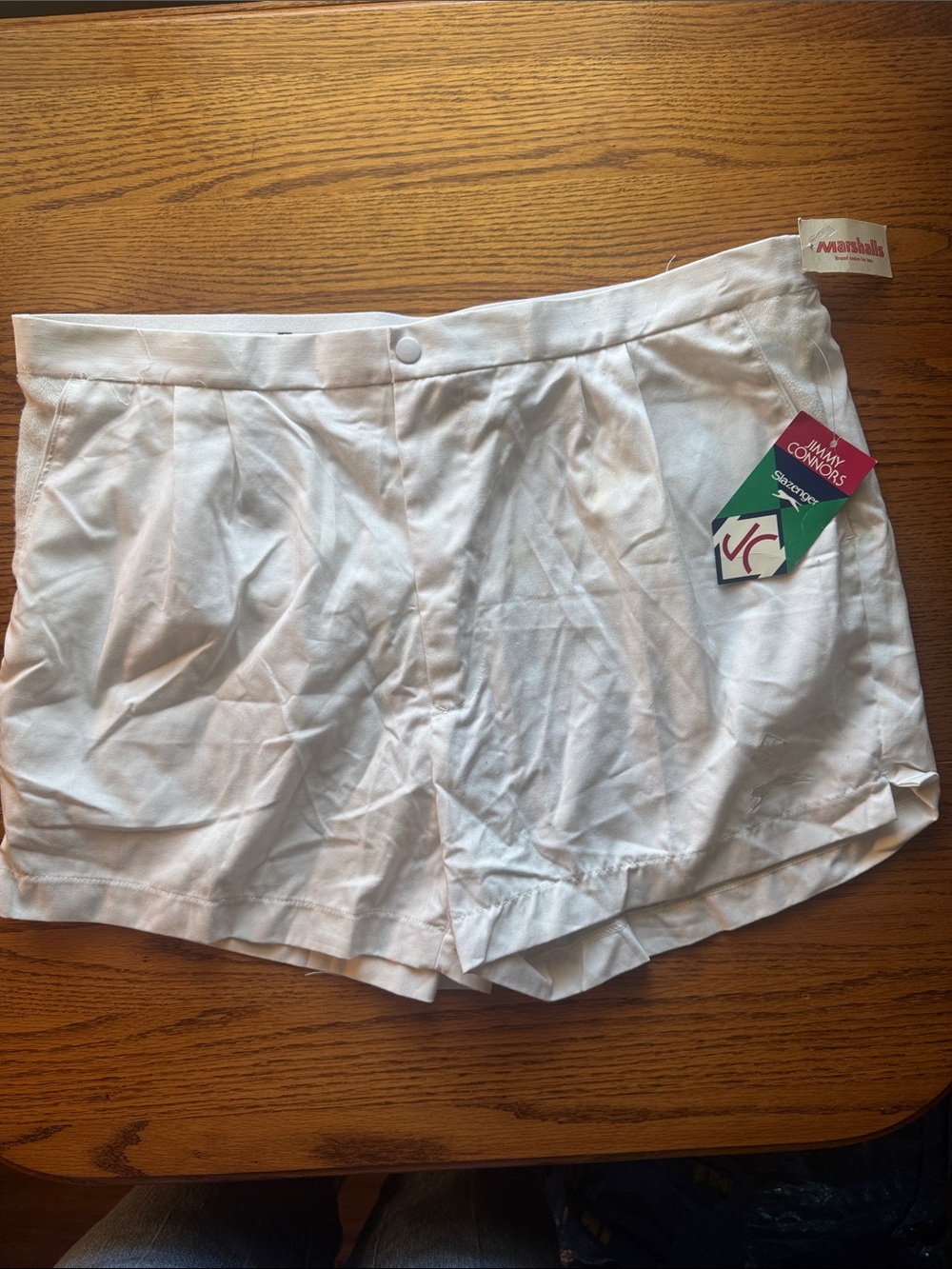 Vintage Jimmy Connors dead stock White Men’s Casual Shorts NWT size 40